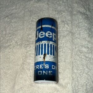 Jeep Blue and White Travel Mug